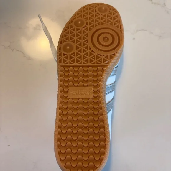 Adidas Samba White/Silver/Metallic/Grey - Picture 4 of 6